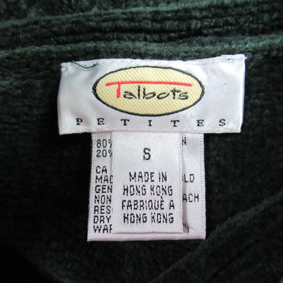 Talbots Sweater Womens Size Small Green Knit Preppy Classic Career Pullover Soft - Picture 2 of 10